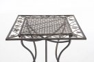 kwadratowy stół stylowy metaloplastyka brąz ANTONIO 60x60