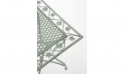 kwadratowy stół stylowy metaloplastyka jasnozielony ANTONIO 60x60
