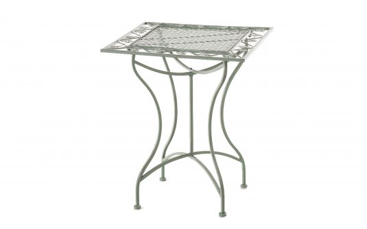 kwadratowy stół stylowy metaloplastyka jasnozielony ANTONIO 60x60 kwadratowy stół stylowy metaloplastyka jasnozielony ANTONIO 60x60