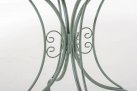ZIELONY PATYNOWANY Okrągły stolik prowansalski śr. 70 cm HEREDIA metaloplastyka 