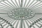 ZIELONY PATYNOWANY Okrągły stolik prowansalski śr. 70 cm HEREDIA metaloplastyka 