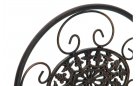 Składane krzesło metaloplastyka brąz metalicznmy