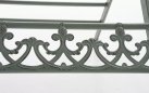 Składane krzesło metaloplastyka zielony antyczny