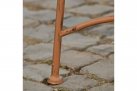 Rustykalna ławka metalowa metaloplastyka TAMACA kolor brąz rdzawy