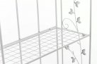 Regał z metaloplastyki w kolorze białym ANURA