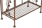 Regał z metaloplastyki w kolorze brązowym rdzawym ANURA