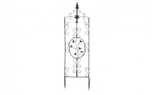 Brązowa trelisa ogrodowa z ornamentem wys 105 cm BHURA 