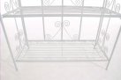 Biały regał z metaloplastyki  z ornamentami vintage CHAND