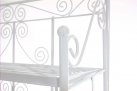 Biały regał z metaloplastyki  z ornamentami vintage CHAND