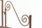 Brązowy rdzawy regał z metaloplastyki  z ornamentami vintage CHAND