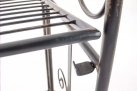 Brązowy regał z metaloplastyki  z ornamentami vintage CHAND