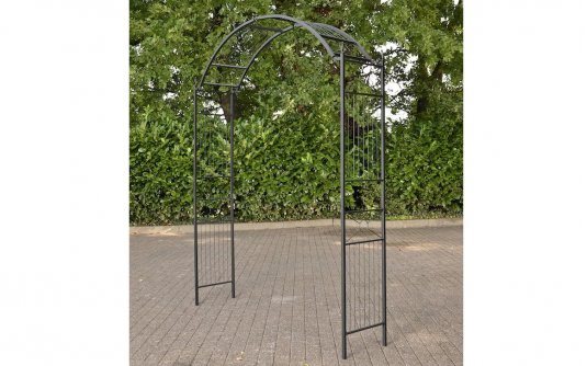 czarny łuk ogrodowy 175 cm szerokości czarny łuk ogrodowy 175 cm szerokości