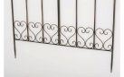 Płotek ogrodowy metalowy retro FABIUS kolor brązy metaliczny metaloplastyka