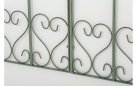 Płotek ogrodowy metalowy retro FABIUS kolor zielony antyczny metaloplastyka