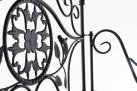 Czarny metalowy regał w stylu retro FUNK