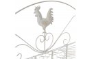 kwietnik regał metalowy vintage w kolorze biały antyczny