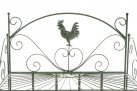 szybkoskładalny regał metalowy retro MIRA jasnozielony patynowany