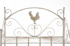 szybkoskładalny regał metalowy retro MIRA kremowy patynowany