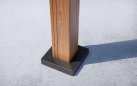 Pergola lamelowa aluminiowa 3×3 m TEXAS z regulacją i odpływem – efekt drewna