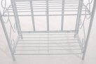 Biały składany regał metaloplastyka prowansalski ROCHA