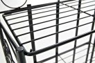 Czarny skłądany regał metaloplastyka prowansalski ROCHA