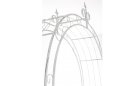 łuk ogrodowy pergola metalowa biały SUEZ