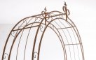 łuk ogrodowy pergola metalowa brazowy antyczny / rdzawy