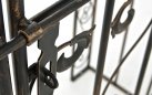 łuk różany z bramką z metaloplastyki retro SELVA brąz metaliczny