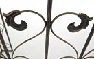 łuk różany z bramką z metaloplastyki retro SELVA brąz metaliczny