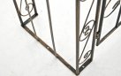 łuk różany z bramką z metaloplastyki retro SELVA brąz metaliczny
