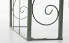 łuk różany z bramką z metaloplastyki retro SELVA zielony postarzany