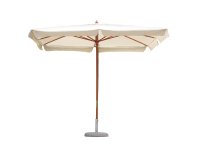 Parasol ogrodowy z nogą drewnianą centralną STANDARD 3x2 m poszycie kremowe
