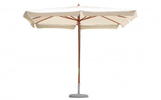 Parasol ogrodowy z nogą drewnianą centralną STANDARD 3x3 m poszycie kremowe Parasol ogrodowy z nogą drewnianą centralną STANDARD 3x3 m poszycie kremowe