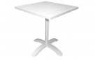 Biały aluminiowy stolik bistro kawiarniany 70x70 cm