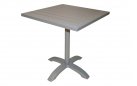 Szary aluminiowy stolik bistro kawiarniany 70x70 cm