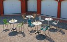 BA001 - Podstawa aluminiowa 4-ramienna do stolików bistro | Dekkor