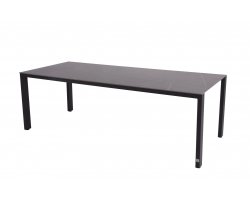 Stół aluminiowy ogrodowy GOA z blatem HPL szarym 