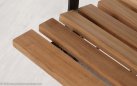 fotel składany retro ogrodowy z drewna teak 