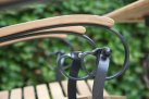 fotel składany retro ogrodowy z drewna teak 