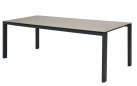 stół 220 cm aluminiowy czarne nogi blat ceramiczny