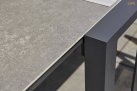 ekskluzywny rozkłdany stół PRIMAVERA 220 do 340 cm blat ceramiczny nogi ciemnoszare krzesło SENSE