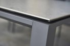 ekskluzywny rozkłdany stół PRIMAVERA 220 do 340 cm blat ceramiczny nogi ciemnoszare krzesło SENSE