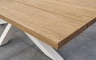 Meble ogrodowe Meble ogrodowe aluminiowo-teakowe białe TIMOR - zestaw stołowy 280 cm z krzesłami sense-teakowe biale TIMOR - zestaw stołowy 280 cm z krzesłami sense