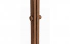 BRĄZOWY ANTYCZNY półpawilon z ławką metalowy retro na rośliny pnące