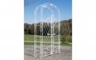 MELISA - Kolor biały antyczny - pergola ogrodowa z bramką retro w kilku kolorach metalowy