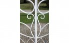 MELISA - Kolor biały antyczny - pergola ogrodowa z bramką retro w kilku kolorach metalowy