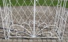 MELISA - Kolor biały antyczny - pergola ogrodowa z bramką retro w kilku kolorach metalowy