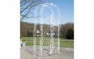 MELISA - Kolor biały - pergola ogrodowa z bramką retro w kilku kolorach metalowy