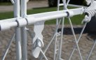 MELISA - Kolor biały - pergola ogrodowa z bramką retro w kilku kolorach metalowy