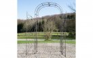 MELISA - Kolor brąz - pergola ogrodowa z bramką retro w kilku kolorach metalowy